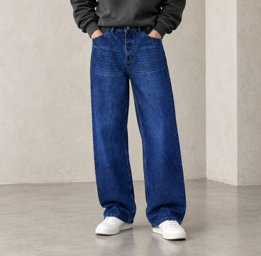 BLUE BAGGY JEANS