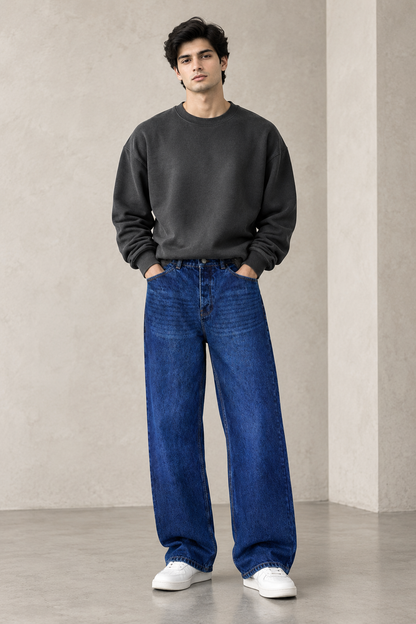 BLUE BAGGY JEANS