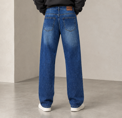 MID BLUE STRAIGHT JEANS