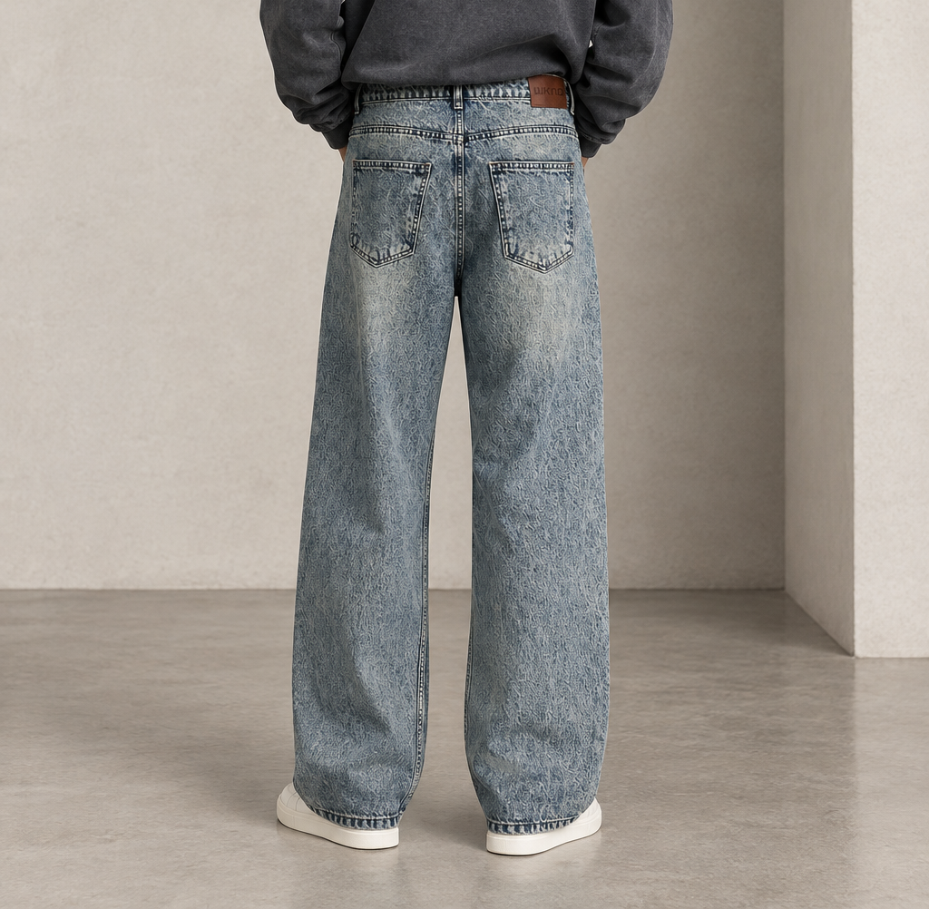 VINTAGE BLUE BAGGY JEANS