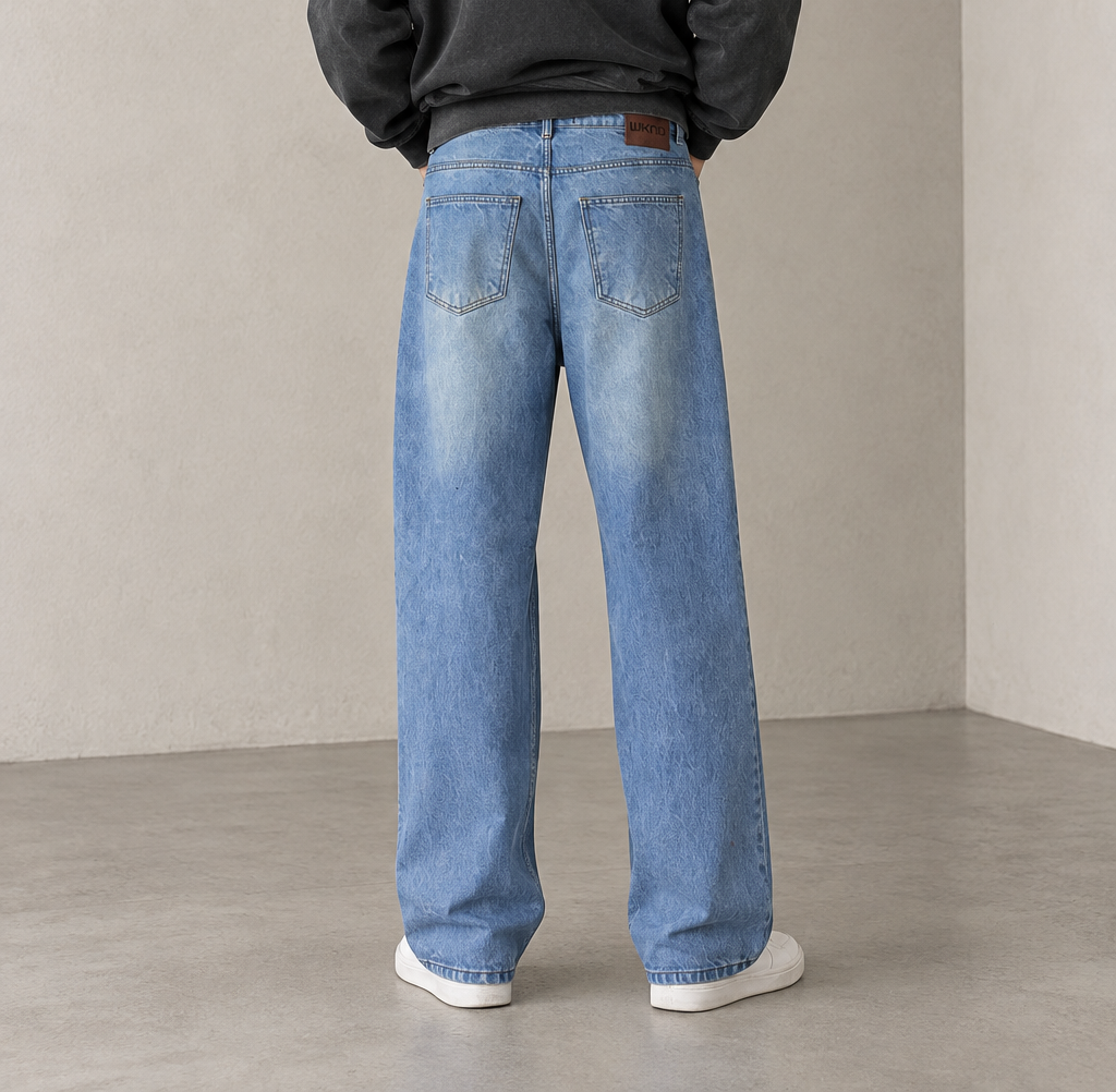 ICE BLUE LOOSE JEANS